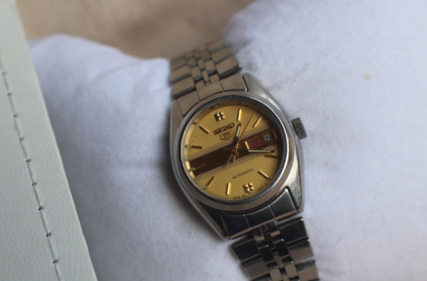 Seiko 5 Gold Dial for Ladies