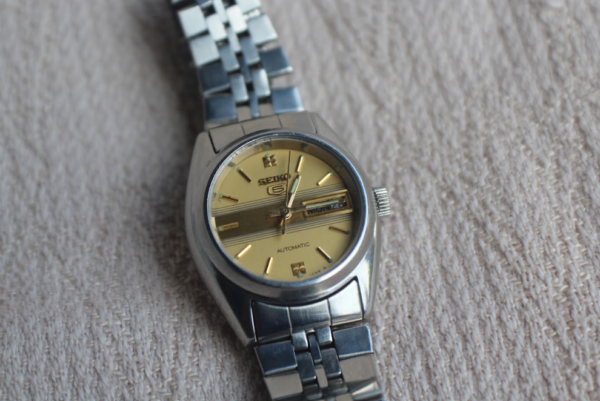 Seiko 5 Gold Dial for Ladies